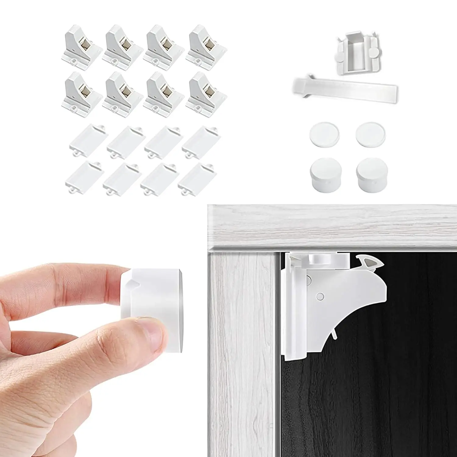 Magnetic Child Safety Lock Limiter Child Protection Baby Safety Lock Child Safety Concealed Drawer and Cabinet Door Lock