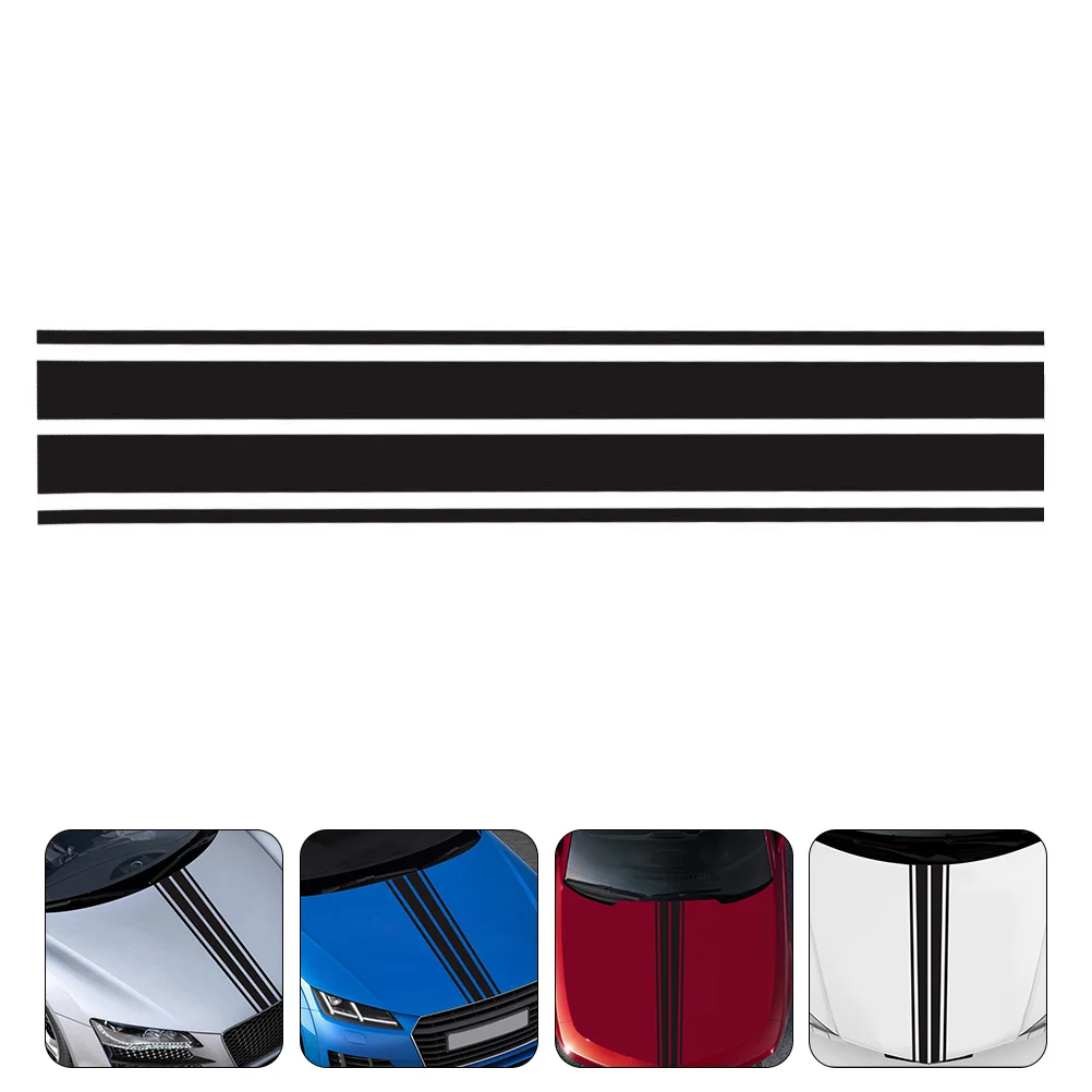 

Car Hood Sticker Bumper Stickers Stripe Auto Exterior Truck Vehicle Decals Engine Covers Styling Pvc Removable