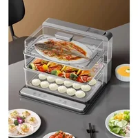 20L Electric Food Steamer with Foldable Design, Multifunctional Triple-layer & Multi-layer Steam Box ZMZG-06B 2