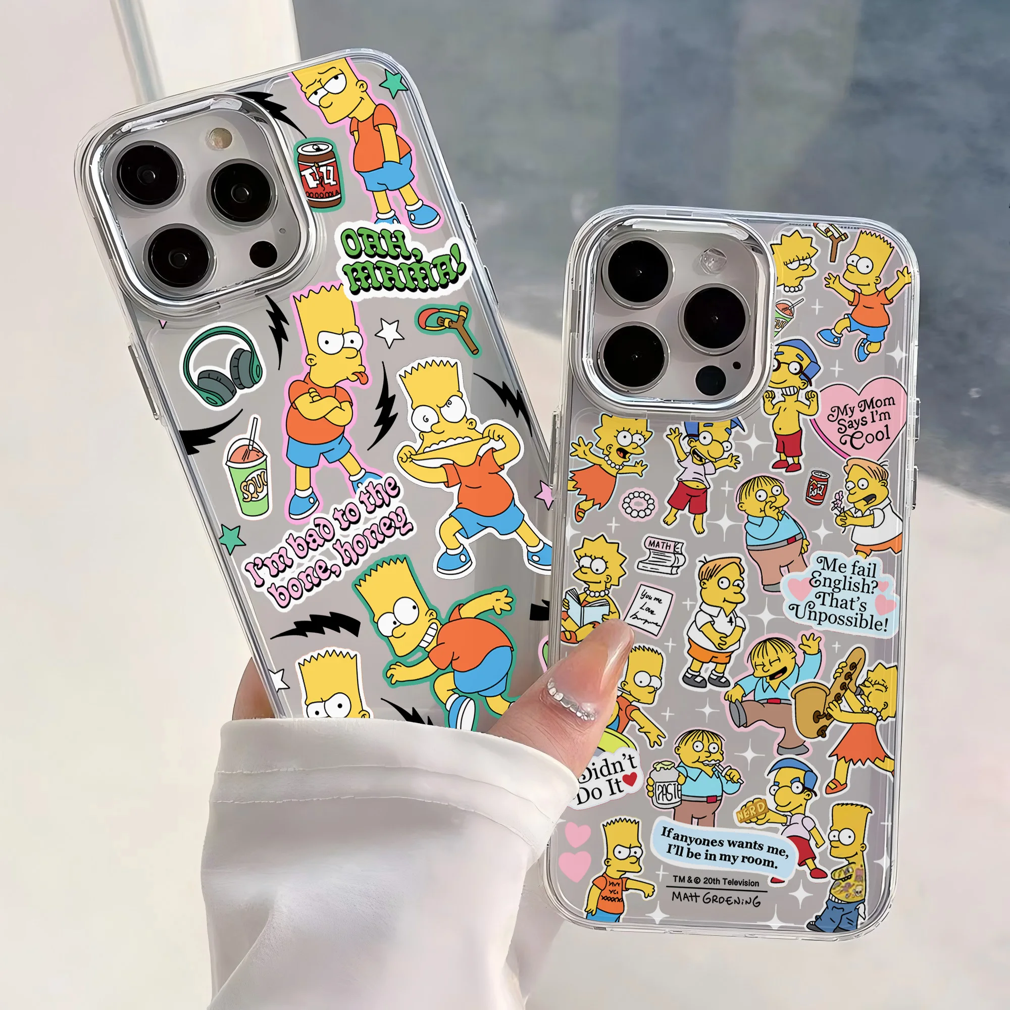 Cartoon Simpsons Hot Phone Case - Transparent Soft Cover
