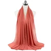 108171-bfcf35.jpg Femmes musulmanes en mousseline de soie Hijab châles écharpe Modal coton Jersey Hijabs plaine douce pour femme musulman Voile bandeau 70*180 cm islamique