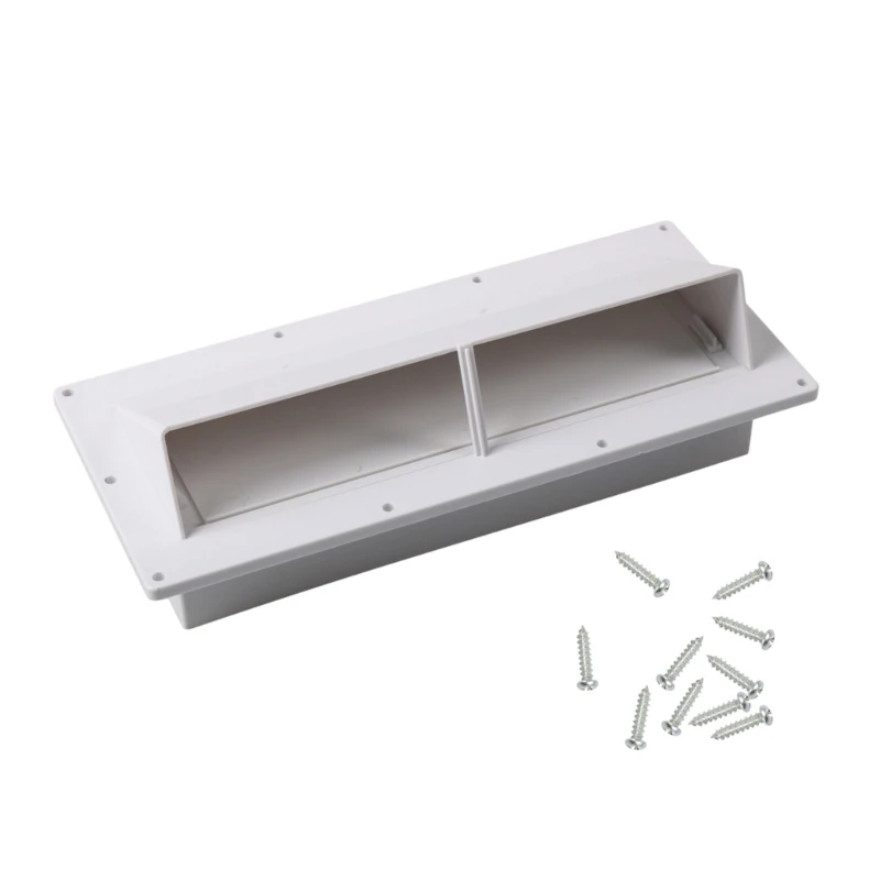 

Q39F Exterior Wall Vent Cover RVs Stove Vent Sidewall Hood Cover Lockable Clip