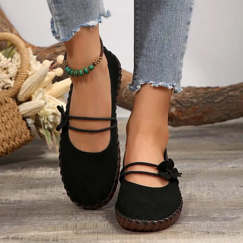 Women's Casual Flat Shoes2024new Spring Non-slip Oxford Women's Shoes Comfortable Buckle Lightweight Women's Daily Walking Shoes