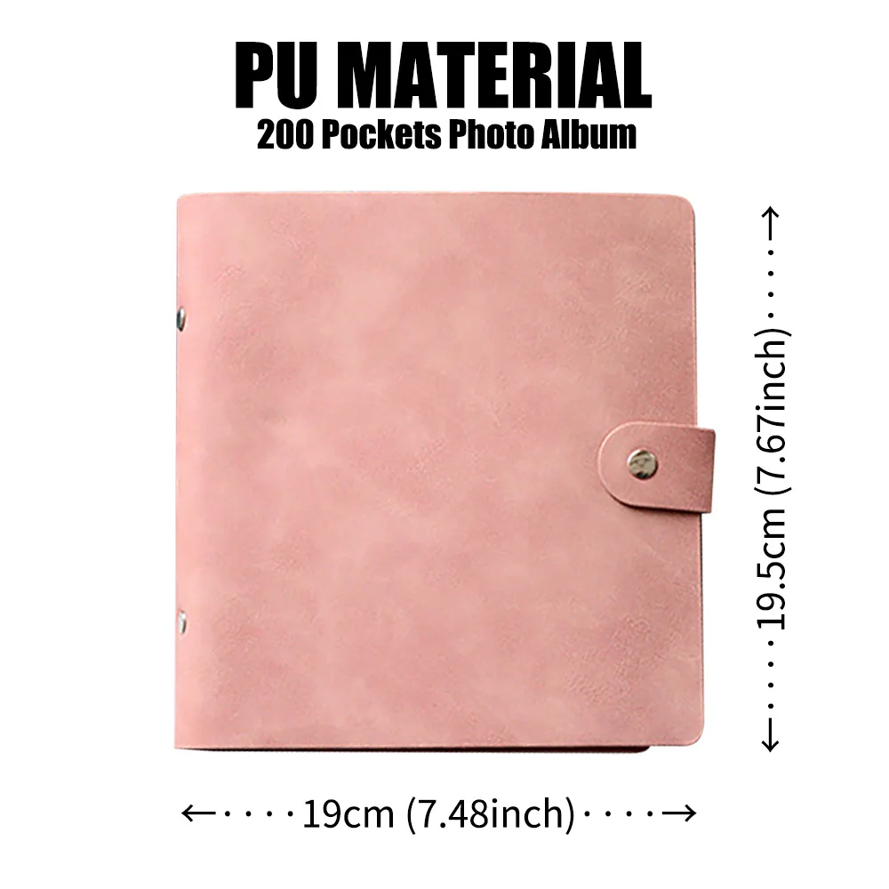 200 Pockets Mini Instant Photo Album Picture Case for Fujifilm Instax Film 7C 7S 8 9 11 25 50s 70 90
