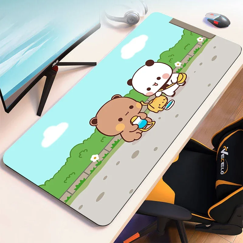 

Kawaii Large Mouse Pad Anime Bubu Dudu Cute Computer Desks Gamer Cabinet Games Desk Mat Gaming Accessories Mousepad Keyboard Pc