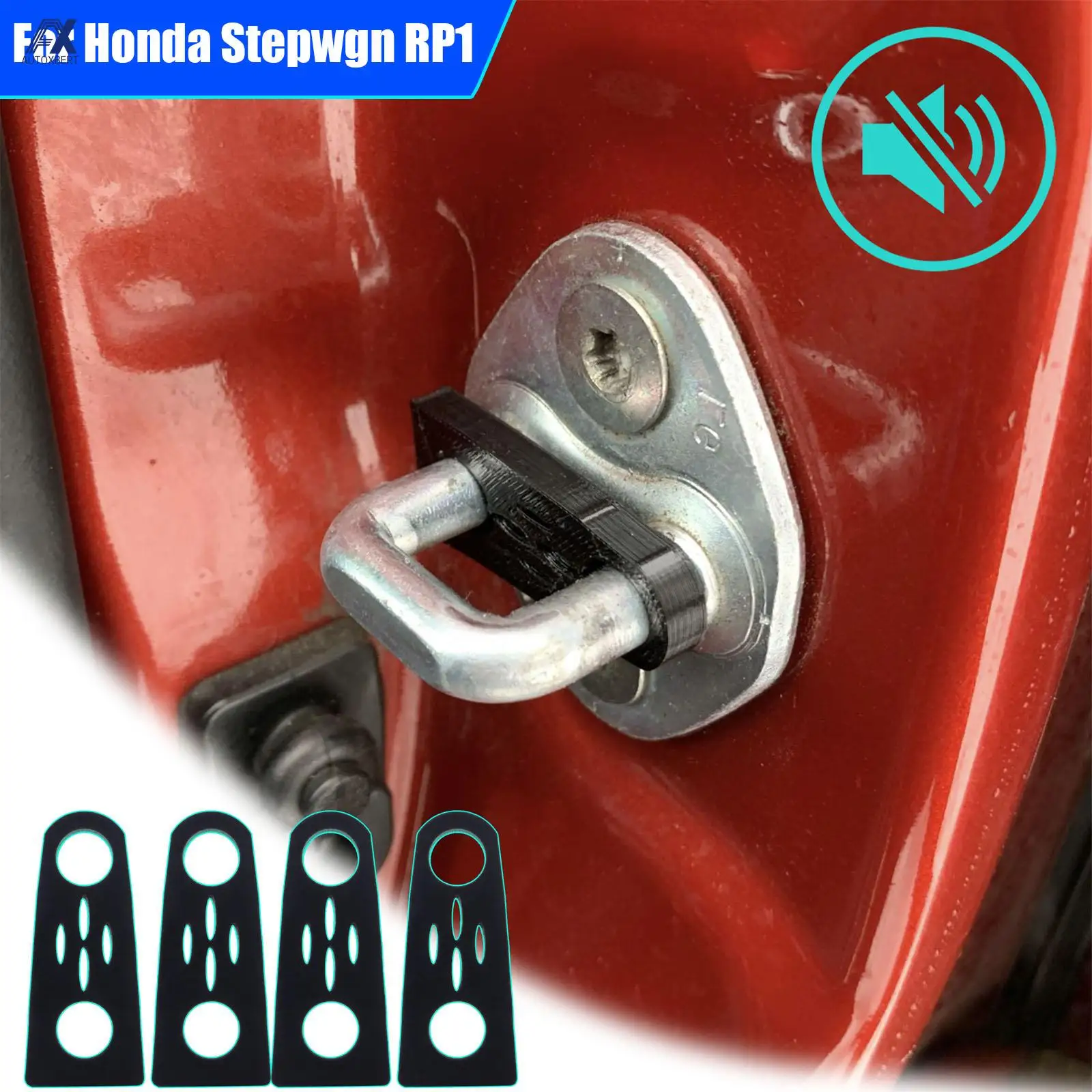 

Car Door Lock Sound Deadener Damper Buffer For Honda Stepwgn RP1 2015–2022 Rattling Screaks Quiet Noise Deaf Soundproofing seal