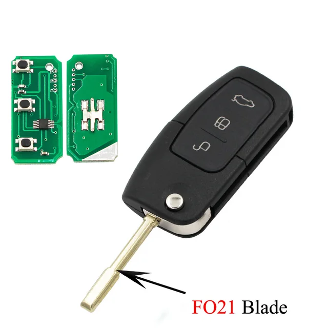 Folding Flip Remote Key Fob ASK433MHZ Für Ford Fiesta Focus 2