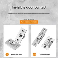 1 ชุดสแตนเลสตู้เสื้อผ้าประตูจับสกรูประตูตู้ฤดูใบไม้ผลิ Roller Ball ประตู LATCH ชุดประตูเฟอร์นิเจอร์ 4