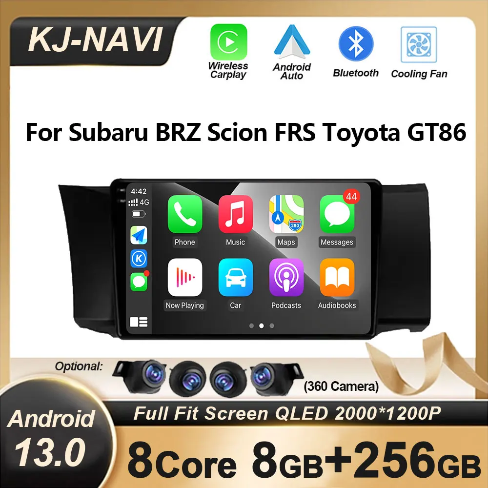 

DPS Carplay Android 13 для Subaru BRZ Scion FRS Toyota GT86 автомобильное радио мультимедийный стерео видеоплеер GPS-навигация Bluetooth FM