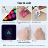 Waterproof 8 Color Water Based Face Body Paint Halloween Cosplay Black Light Face Makeup for Party UV Face Paint cosmetics 6