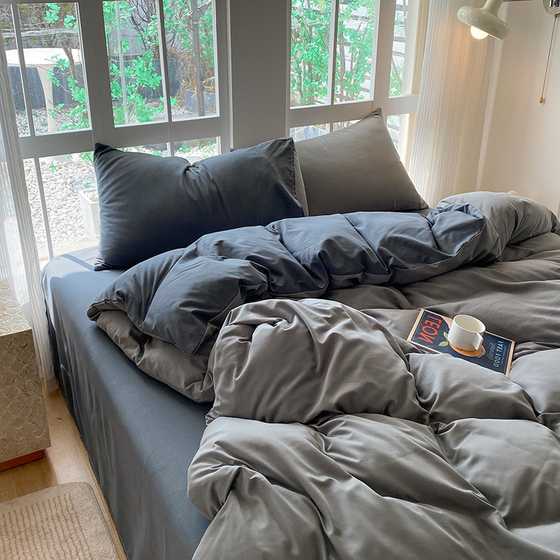 Hot-size Class A-type Skin-friendly Wash Cotton Four-piece Set Single Double Set