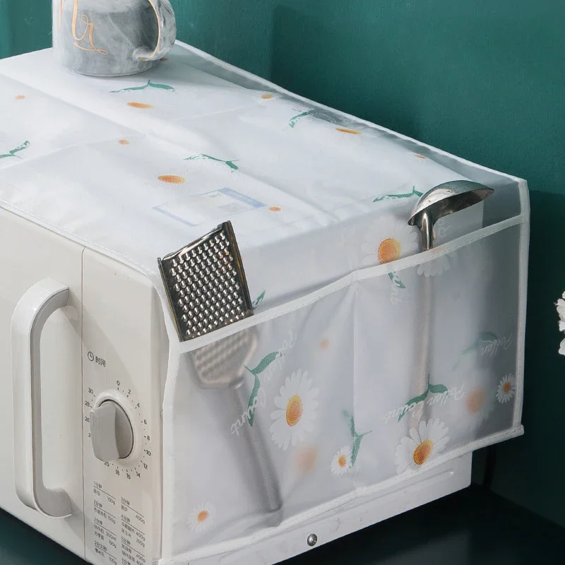 Dust Cover 1pc Refrigerator Dust Proof Cover Cloth Stylish Hanging Bag Refrigerator Pocket Household Storage Organization Bag