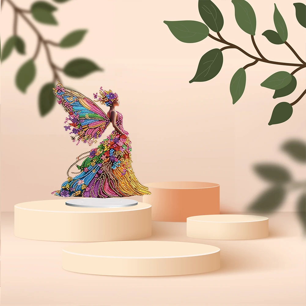 Animal Special Shaped Diamond Painting Tabletop Ornaments Kit 5D DIY Diamond Art Tabletop Decorations for Home Office Decor