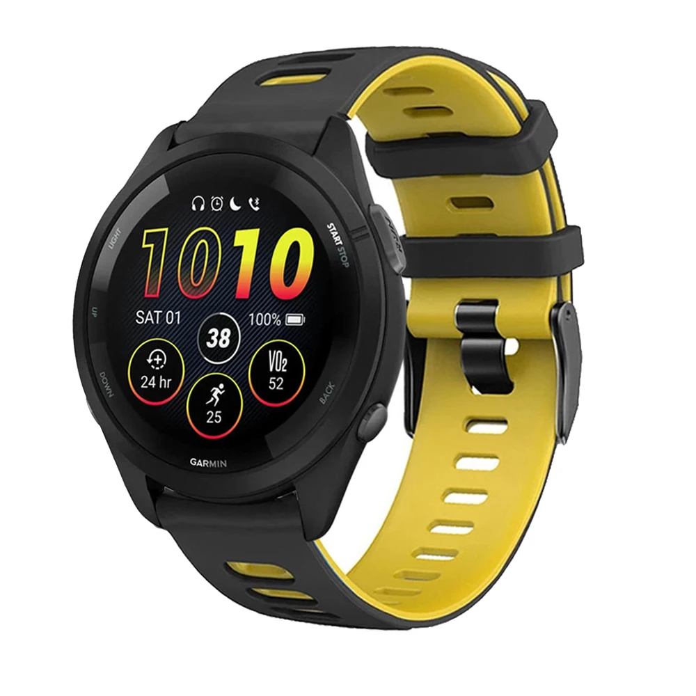 Premium Silicone Smart Watch Band Strap - 20/22mm Adjustable Wristband Bracelet