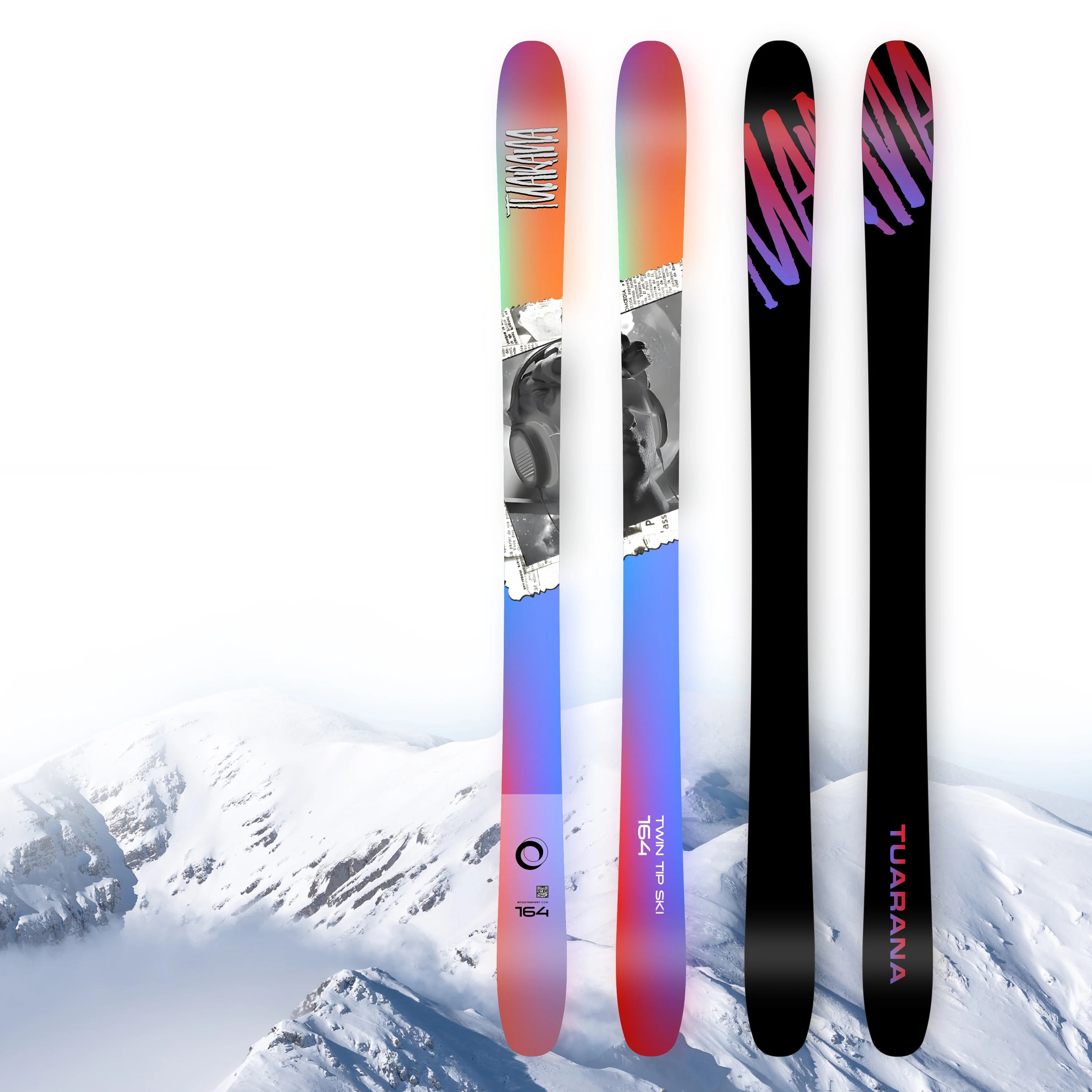 

New Season Soft Light Durable Park All Mountain Rail Jib Freestyle Skis Twin Tip Alpine Ski