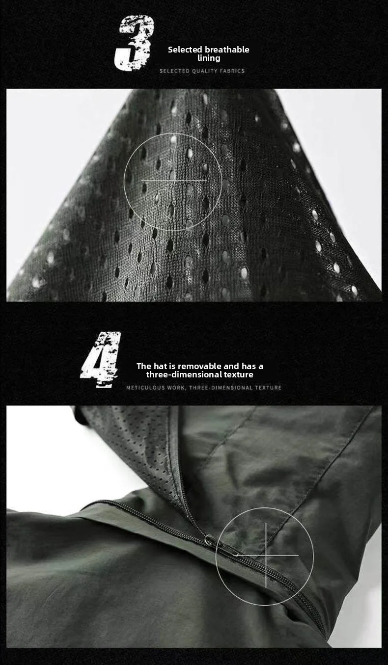 EiAO Mens Waterproof Windproof Work Jacket Classic Outdoor Sport Coat Hiking Camping Trekking Detachable Hood​ heated jacket