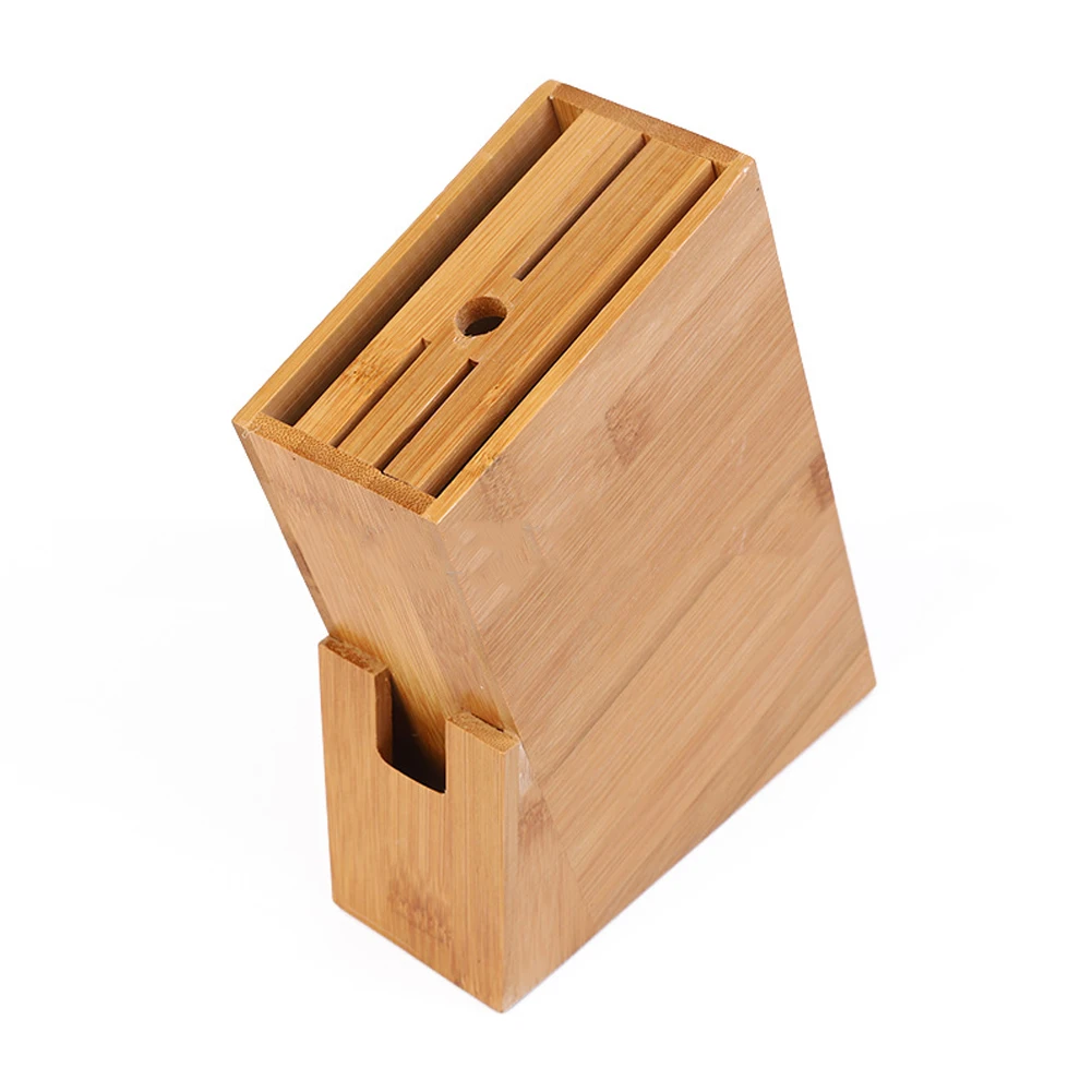 

Wood Knife Holder Rest Bamboo Knife Block Stand Knives Storage Shelf Rack Storage Box Organizer Kitchen Accessories Tool