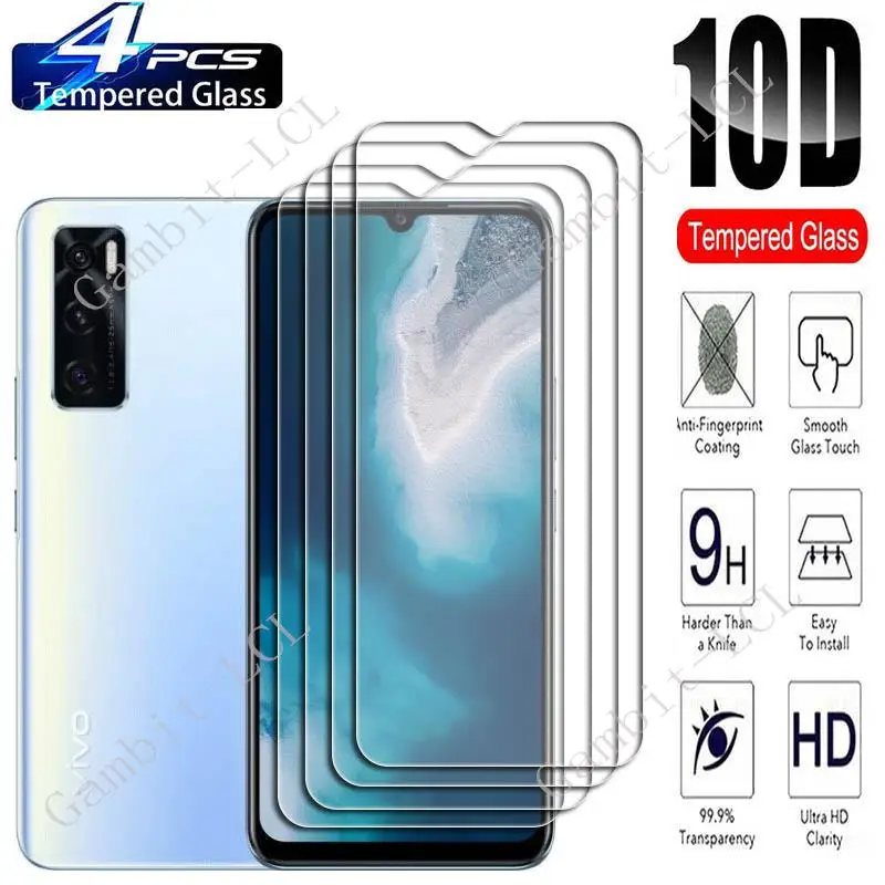 

4PCS For Vivo Y70 6.44" Screen Protective Tempered Glass On VivoY70 VivoY70 Y 70 V20 SE V20SE V2022, V2023 Protection Cover Film