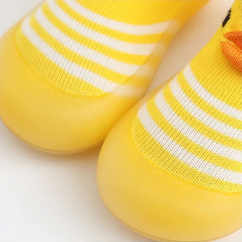Soft Baby Walking Shoes Baby First Walkers Floor Socks Shoes Cartoon Children's Socks Shoes Anti Slip Rubber Sole