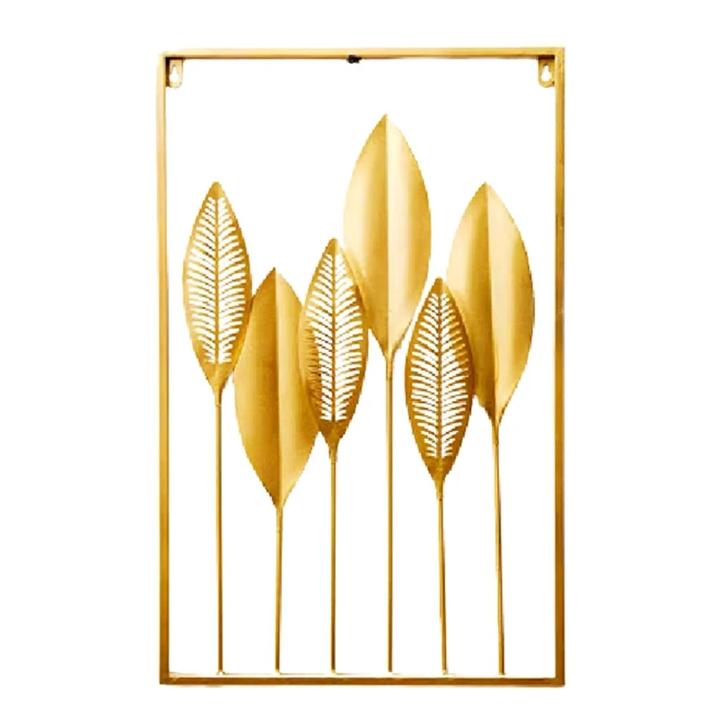 

Металлическая настенная железная подвеска в виде листа в скандинавском стиле