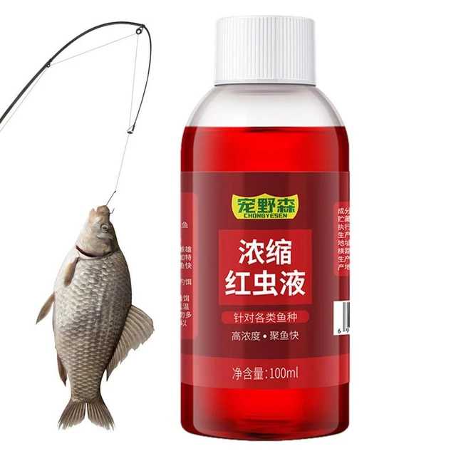 Strong Fish Attractant Concentrated Red Worm Liquid 100ml Fish Bait  Additive Concentration Fish Bait For Trout Cod Carp Bass - AliExpress