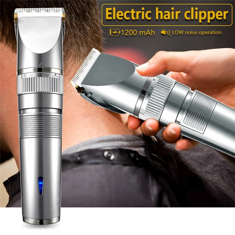 Professional Hair Clipper USB Rechargeable Hair Clipper Men Haircut Ceramic Blade Shave Hair Clipper 3