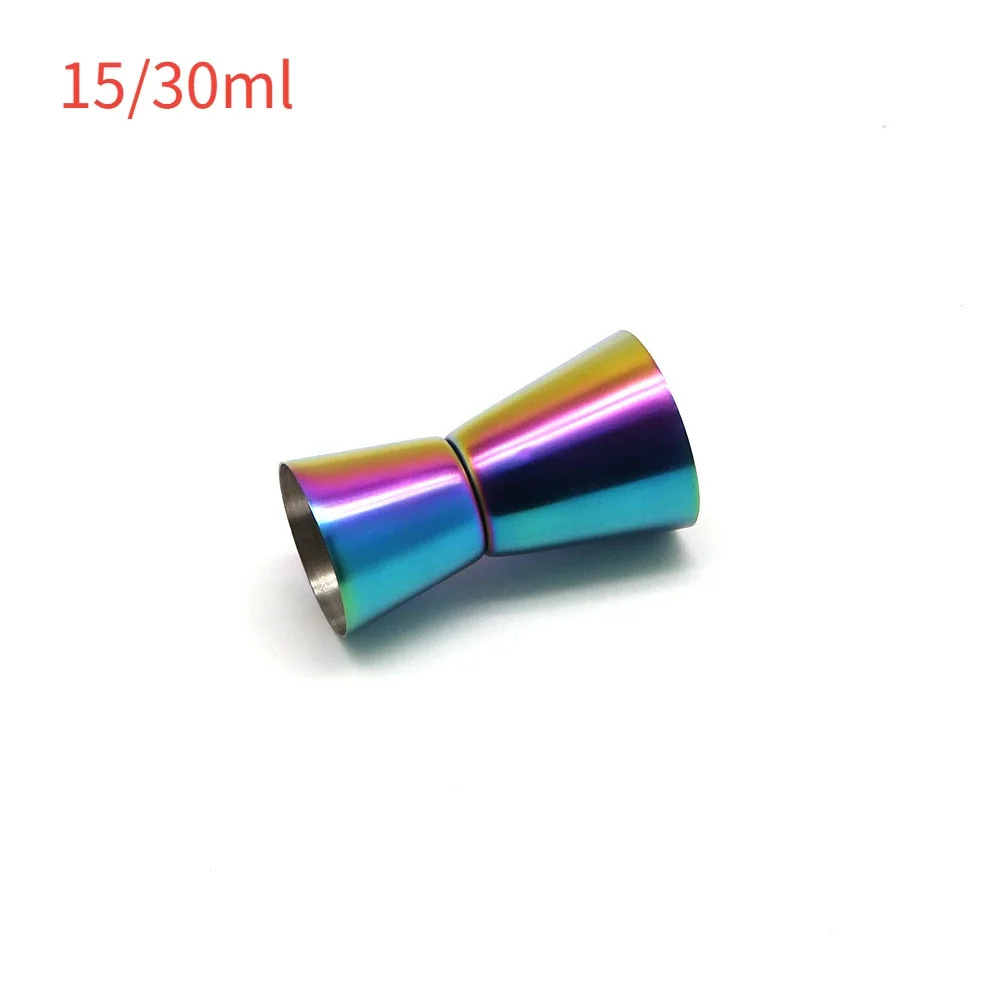 Stainless Steel Cocktail Shaker Measure Cup Double Head Ounce Cup 15/30ml Bartender Measuring Jigger Bar Accessories Home