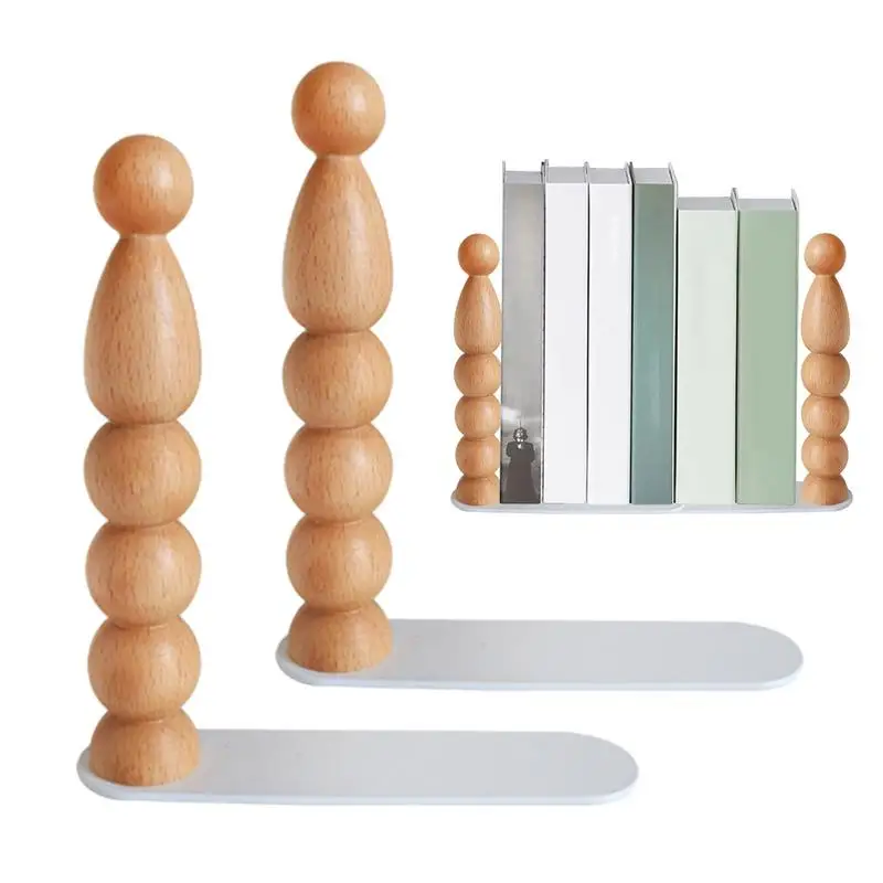 Book Stopper Decorative Candied Haws Shape Metal Bookends Reusable Decorative Metal Book Ends Supports For Journals Books