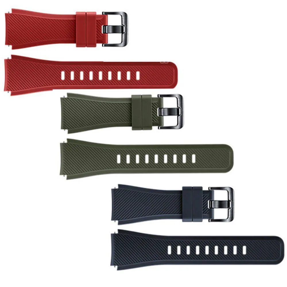 Pulseira de Relógio de Silicone Genuíno para Samsung Gear s3 Frontier Sm-sm-r770 R775 R760 R765