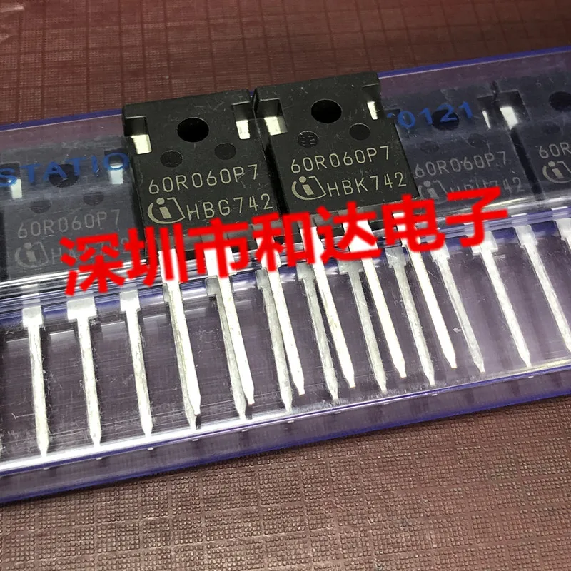 정말 주식 오리지널 최고 품질 보증, 빠른 배송, 60R060P7 IPW60R060P7 TO-247 600V 48A, 10 개/로트