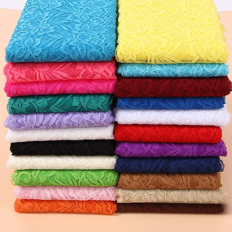 2Meters/Lot 15cm Soft Elastic Stretchy Lace Trimming DIY Clothing Dress Underwear Fabric Crafts Material White Black Lace Ribbon