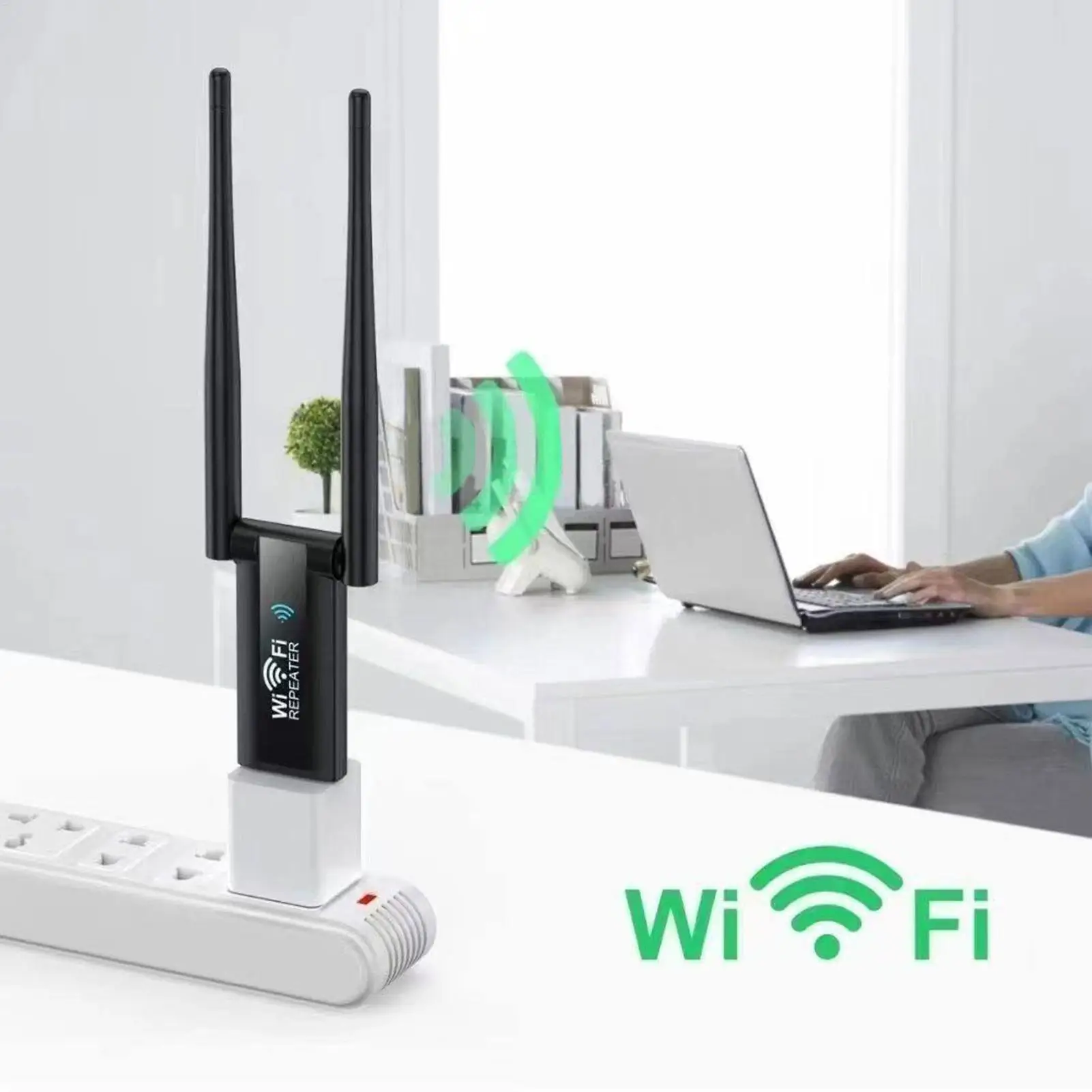 WiFi 확장기 인터넷 리피터 거리 확장기 장거리 신호 증폭기 가정 아파트 사무실 기숙사 실내 야외용