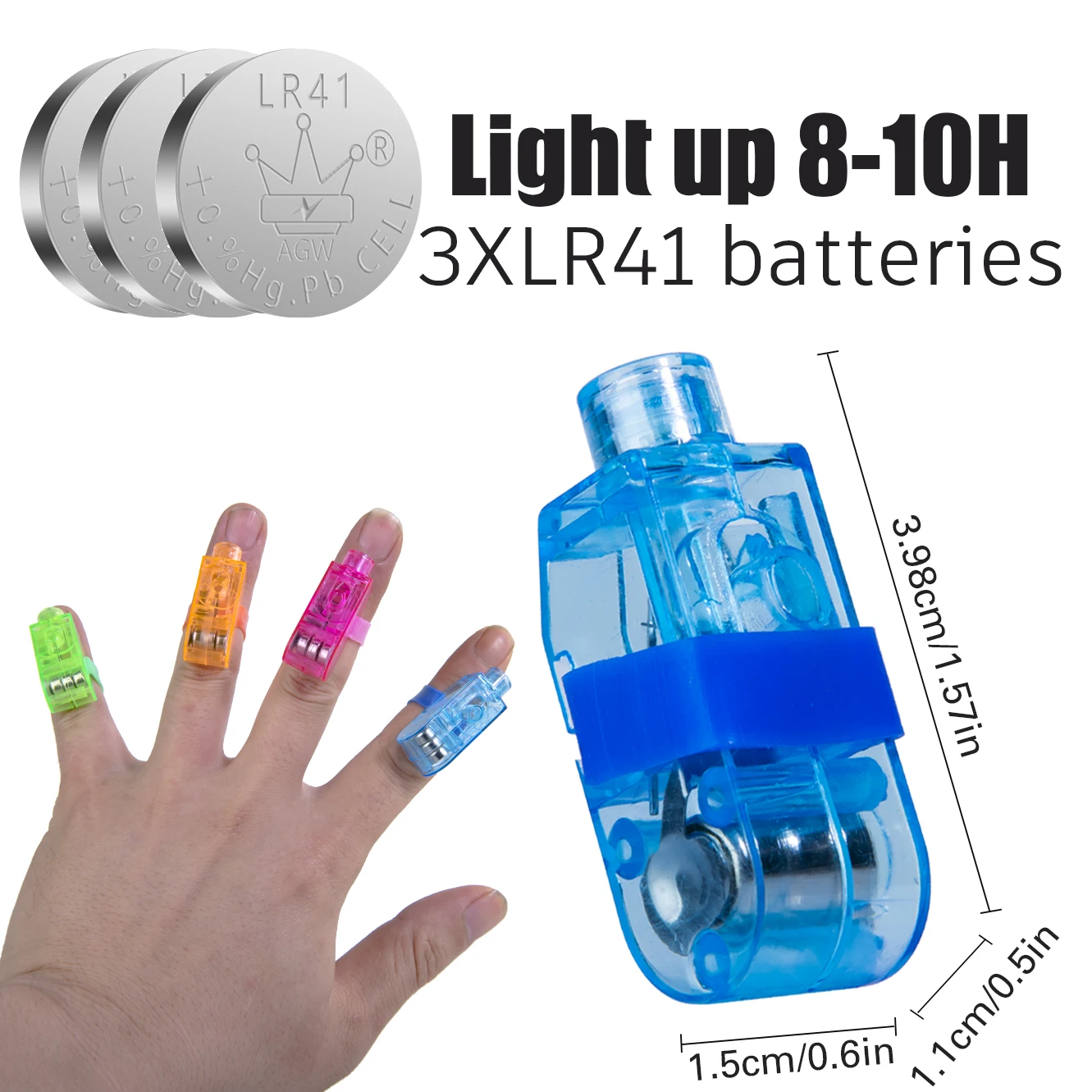 24 x Sensory Finger Lights Super Bright LED Finger Light Beams