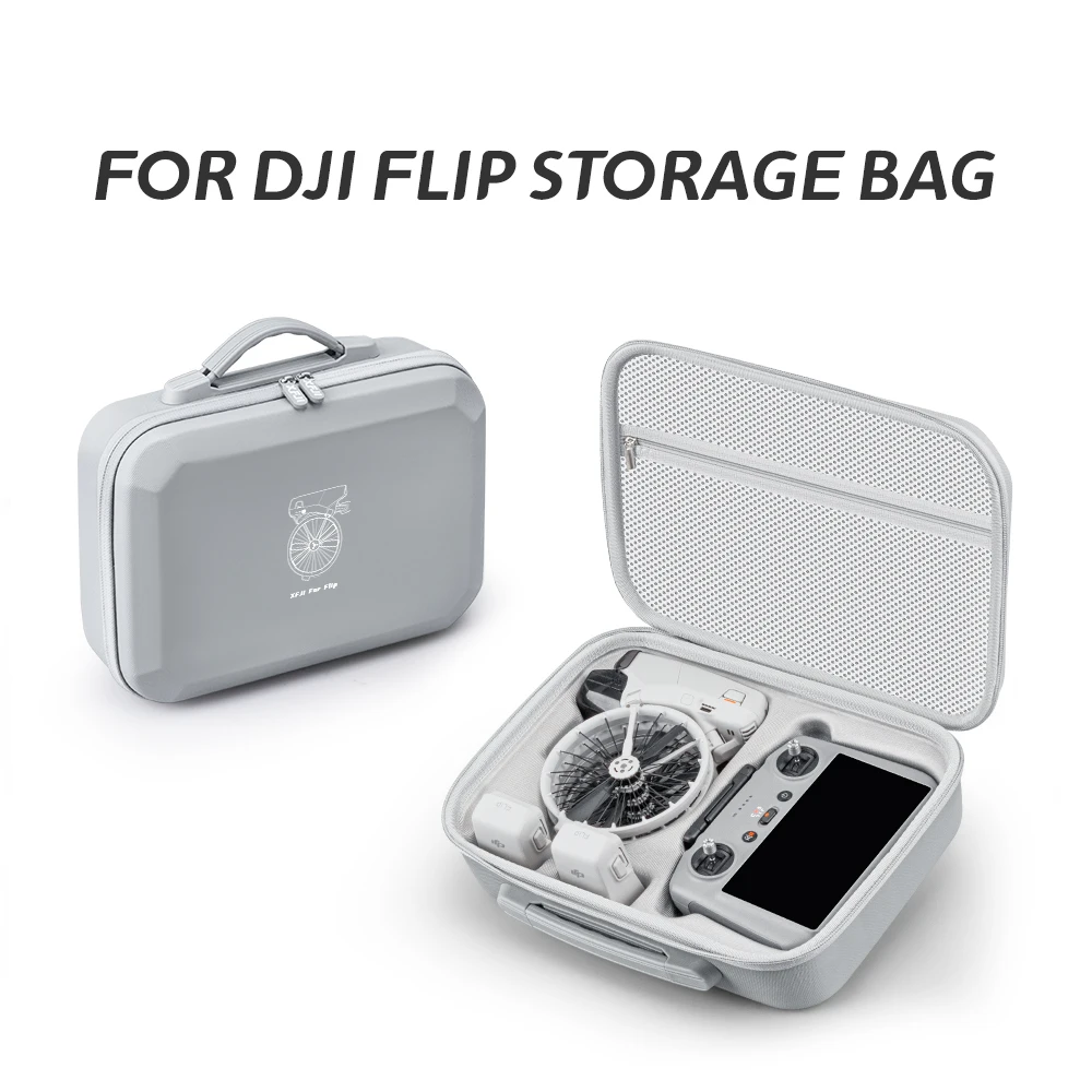 Portable Carrying Case for DJI Flip Hard Shell Box PU Travel Storage Bag Shockproof Case Waterproof Protector Drone Accessories