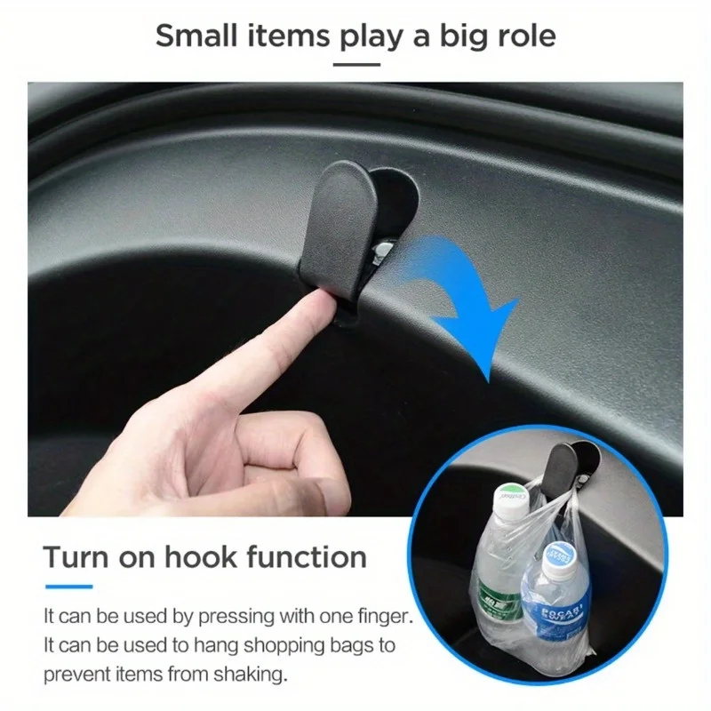2PCS Front Spare Box Hook Suitable For Tesla Model 3/Y Front Trunk Hook Modification Car Accessory Pendant Car Accessories