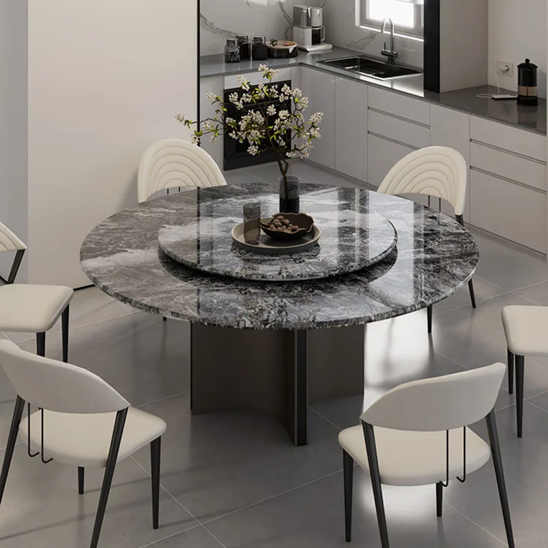 

Nordic Glass Dining Tables Center Round Living Room Marble Dining Tables balcony Conference Mesas De Comedor Salon Furniture