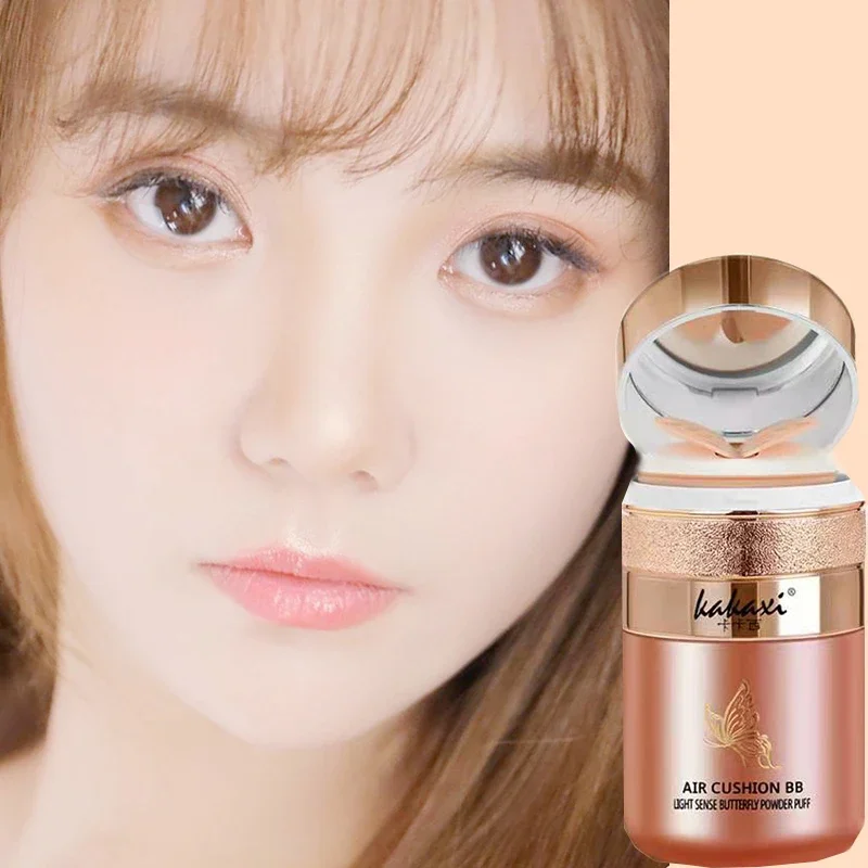 

Butterfly Air Cushion Beauty Cream Moisturizing&lasting isolation concealer BB cream liquid foundation makeup free air cushion