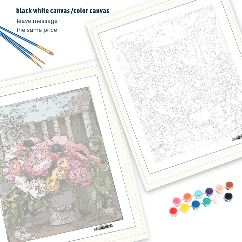 GATYZTORY 40×50CM DIY Painting By Numbers Landscape Picture Colouring Zero Basis HandPainted Oil Painting Unique Gift Home Decor 2