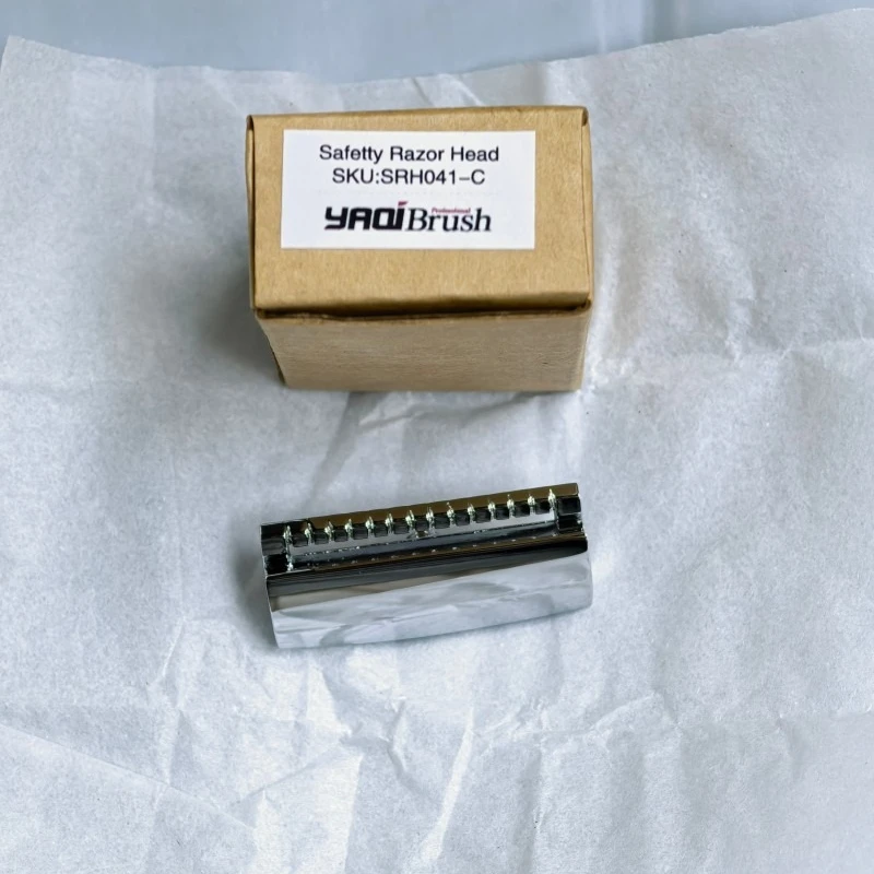 YAQI 싱글 엣지 크롬 컬러 안전 면도기 헤드 - 1.20mm 블레이드 간격
