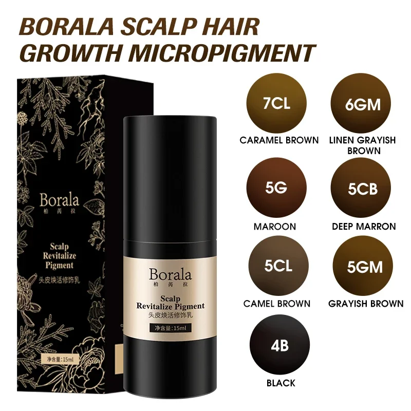 Borala Tattoo Hairline Pigment for Beauty Health Hair Growth Paint Hair Scalp Treatment Anti Loss Products Semi Permanent Tattoo