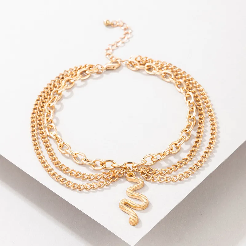 Silver Anklet Bracelet Ankle Chains Fashion Accessories Boho Gold Silver Color Tassel Chain Bracelet Anklet Charms Snake/Starfish/Heart Sexy Leg Ankle On Foot Chain