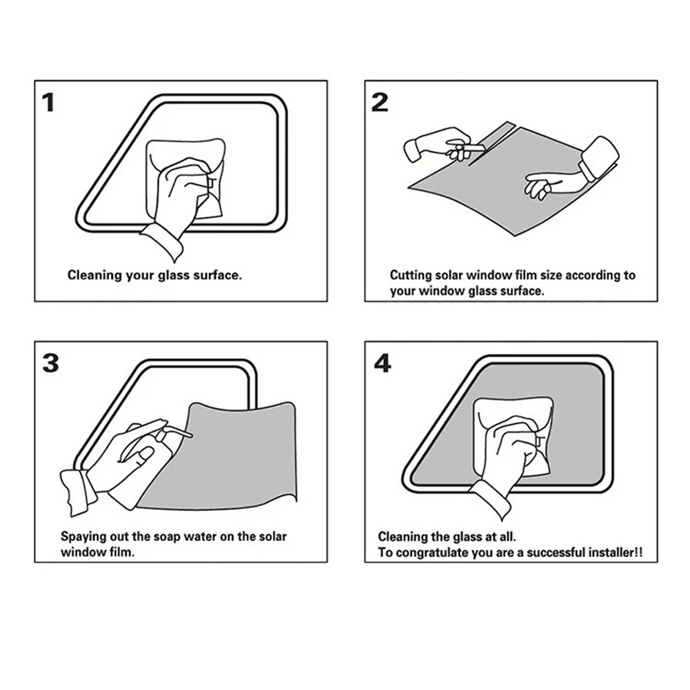 1 Roll Car Window Tint Film 1/5/15/25/35/50 Percent Black Car Window Foils Tinting Film Glass Summer UV Protector Sticker Films