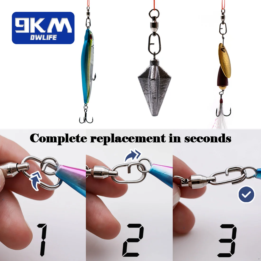 Fishing Swivels Snap Ball Bearing Swivel 4