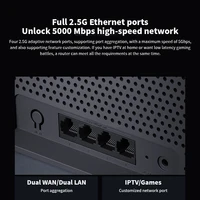 Router BE6500 Quad Nucleus WiFi7 6500Mbps 2.5G Ethernet Port Dual Frequency 2.4/5GHz 5