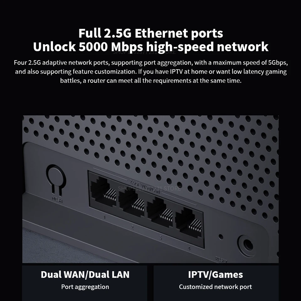 Xiaomi Router BE6500 Quad Nucleus Wifi7 6500Mbps 2.5G Ethernet