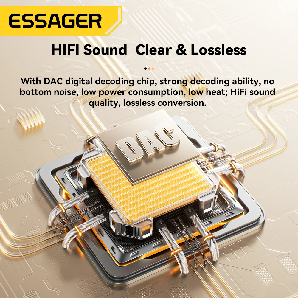 Essager L-shape Type-C to 3.5mm Jack Audio Cable for iPhone 16 15 Samsung Lightning to 3.5mm Headphone Adapter for iPhone14 13