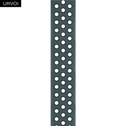 Dual - Color Breathable Silicone Strap - 44 45 46 49mm ML (Celestial teal black)