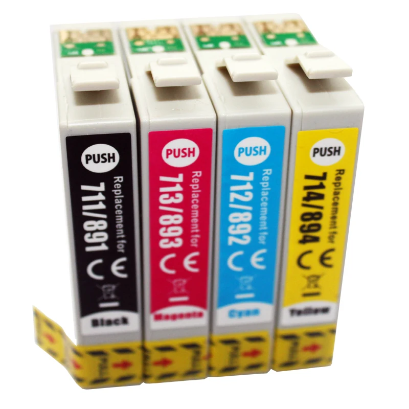 Cartuchos de tinta compatibles con Epson Stylus SX100, SX105, SX110, SX115,  SX200, SX205, SX210, SX215, SX218, inyección de tinta, T0711, T0715XL, 4  Uds. - AliExpress