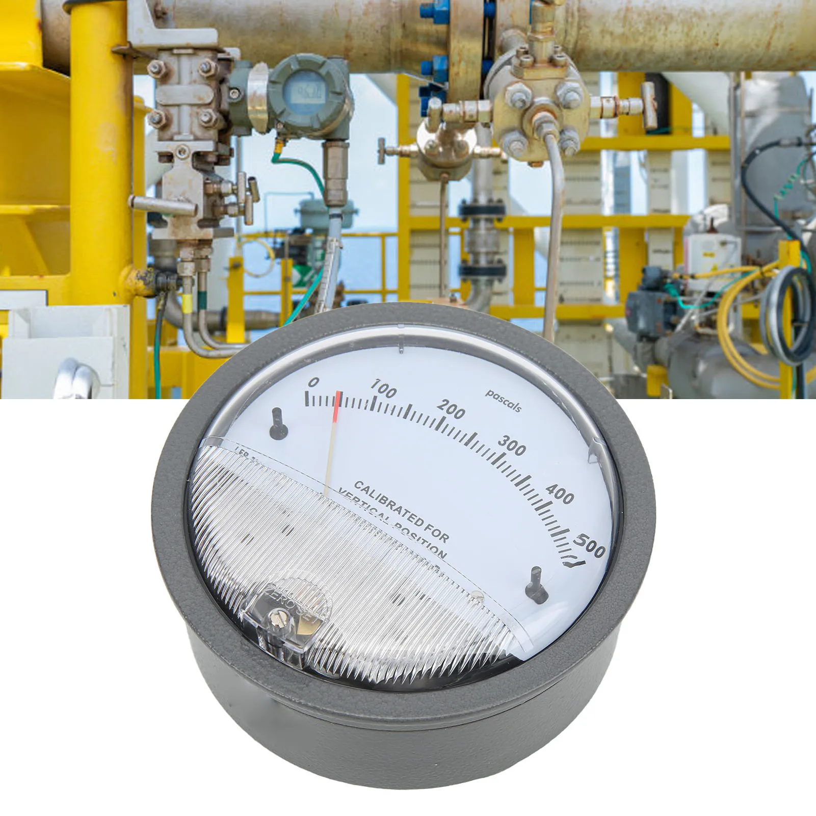 Differential Pressure Differential Pressure Gauge High Accuracy 1/8in NPT Aluminium for Electronics