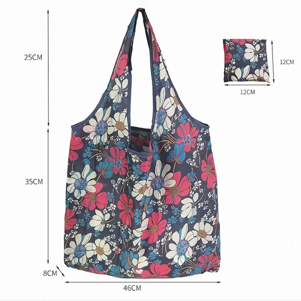 Extra Large Reusable & Washable Foldable Cloth Shopping Bag with Printed Design